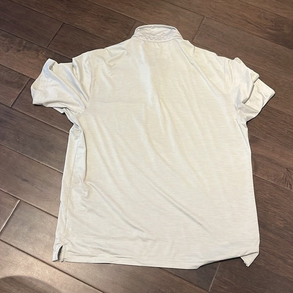 Walter Hagen Polo Shirt Mens Large grey Striped Polyester Short Sleeve - Picture 4 of 6